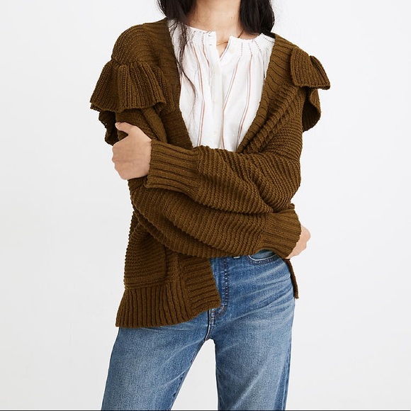 madewell ruffle sweater
